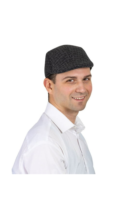 Newsboy Cap for Men - Classic Flat Cap Cabbie Hat - Stylish Flat Cap for Men - Comfortable and Timeless Irish Headwear for Adults (Gray)