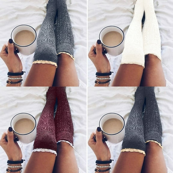 Dress Choice Boot Socks Winter Warm Crochet Knitted Lace Boot Cuffs Socks Short Leg Warmers For Women Gift