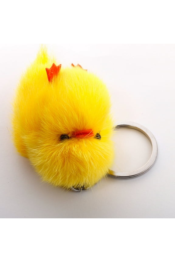 Dress Choice Cute Duck Plush Keychain Small Yellow Duck Pendants Toy Yellow Duck Model Keychain Mini Cute Novelty Backpack Bag Pendant Keyring for Kid Birthday Party Supplies Gift