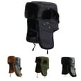 thumbnail image 1 of Dress Choice Men Trapper Hat Winter Trooper Ushanka Ear Flaps Hats Aviator Windproof Thermal Hunting Skiing Cycling Hats Baseball Caps Dad Hats for Cold Weather, 1 of 8