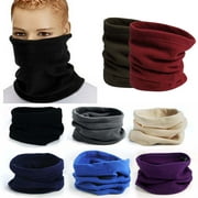 Dress Choice Men Women Winter Fleece Neck Gaiter Windproof Face Mask Thermal Ski Tube Scarf for Cold Weather