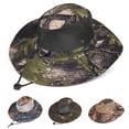 thumbnail image 1 of Dress Choice Unisex Camouflage Bucket Mesh Boonie Hat Breathable Wide Brim Outdoor Sun Protection Mesh Safari Cap Adjustable Fishing Cap for Travel Fishing, 1 of 8