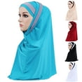 thumbnail image 1 of Dress Choice Women Hijab Cap Lightweight Soft Solid Color Hijab Shawls and Wraps Muslim Stretch Long Head Scarf Wrap for Women Girl, 1 of 7