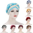 thumbnail image 1 of Dress Choice Women Turban Cap Beaded Headscarf Beanie Pre-Tied Twisted Braid Wrap Hat Faux Pearl Headwrap Hats for Women Girls, 1 of 8