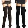 thumbnail image 1 of Dress Choice Women's Winter Footless Leg Warmers Thick Knit Extra Long Thigh High Leg Warmers, 1 of 8