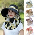 thumbnail image 1 of Dress Choice Womens Summer Outdoor Sun Hat Cotton Large-brimmed Ear Flap Neck Cover UV Protection Breathable Tea Picking Fishing Hat for Outdoor, 1 of 8