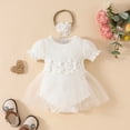 thumbnail image 1 of Dress Cute Pattern Embroider Romper Short Sleeve Bodysuit Baby Cloths Outfits Baby Girl for Girls 9-12 Months, 1 of 5