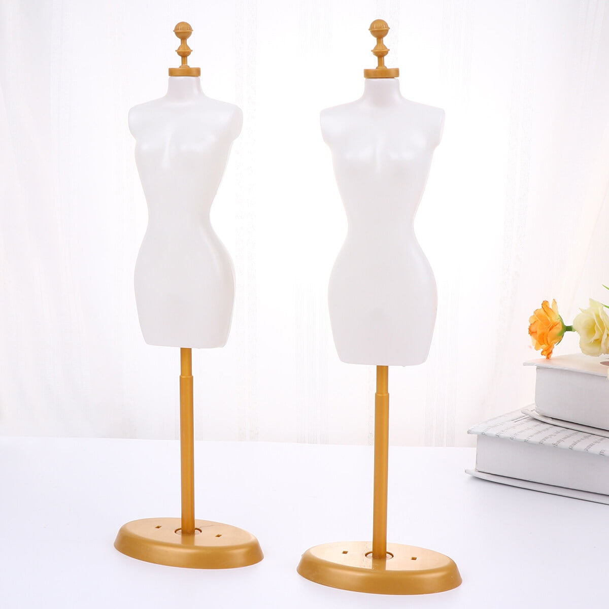 Dress Form Mannequin Doll Stand Mini Display Body Gown Miniature Maker