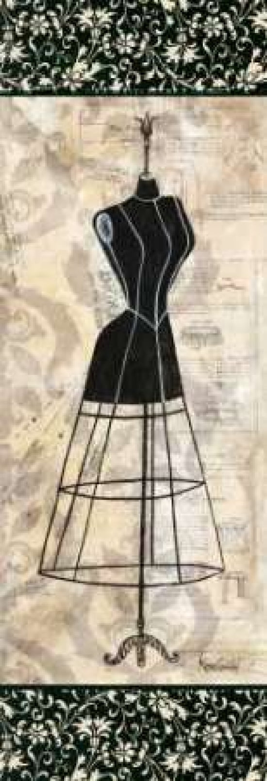 Dress Form Panel I Canvas Art - Katie Guinn (8 x 24)