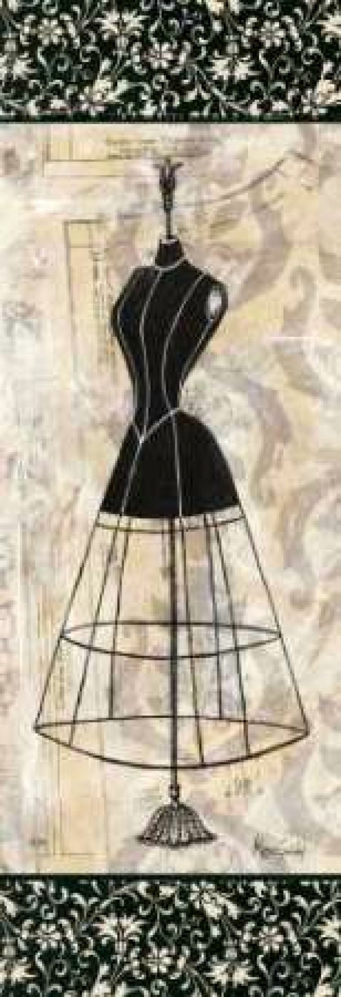 Dress Form Panel II Canvas Art - Katie Guinn (8 x 24)