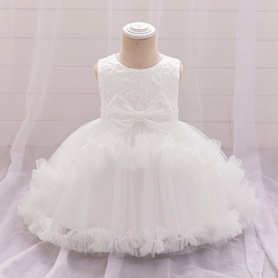 Girl Dresses Floral Birthday Dresses for Girls Baby Princess Dress for Girls 3-6 Months