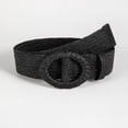 thumbnail image 1 of Dress Handmade Woven Wide PP Grass Pin Buckle Belts Skirt Accessories Girdle Waistband Waist Belt BLACK, 1 of 6