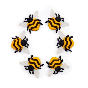 Dress It Up Buttons, Bee Happy, Sewing Fasteners, 6 Pieces