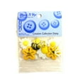 thumbnail image 1 of Dress It Up Buttons, Creative Collection Daisy Flower, Craft & Sewing Fasteners, Multi Color, 8 Pcs, 1 of 5