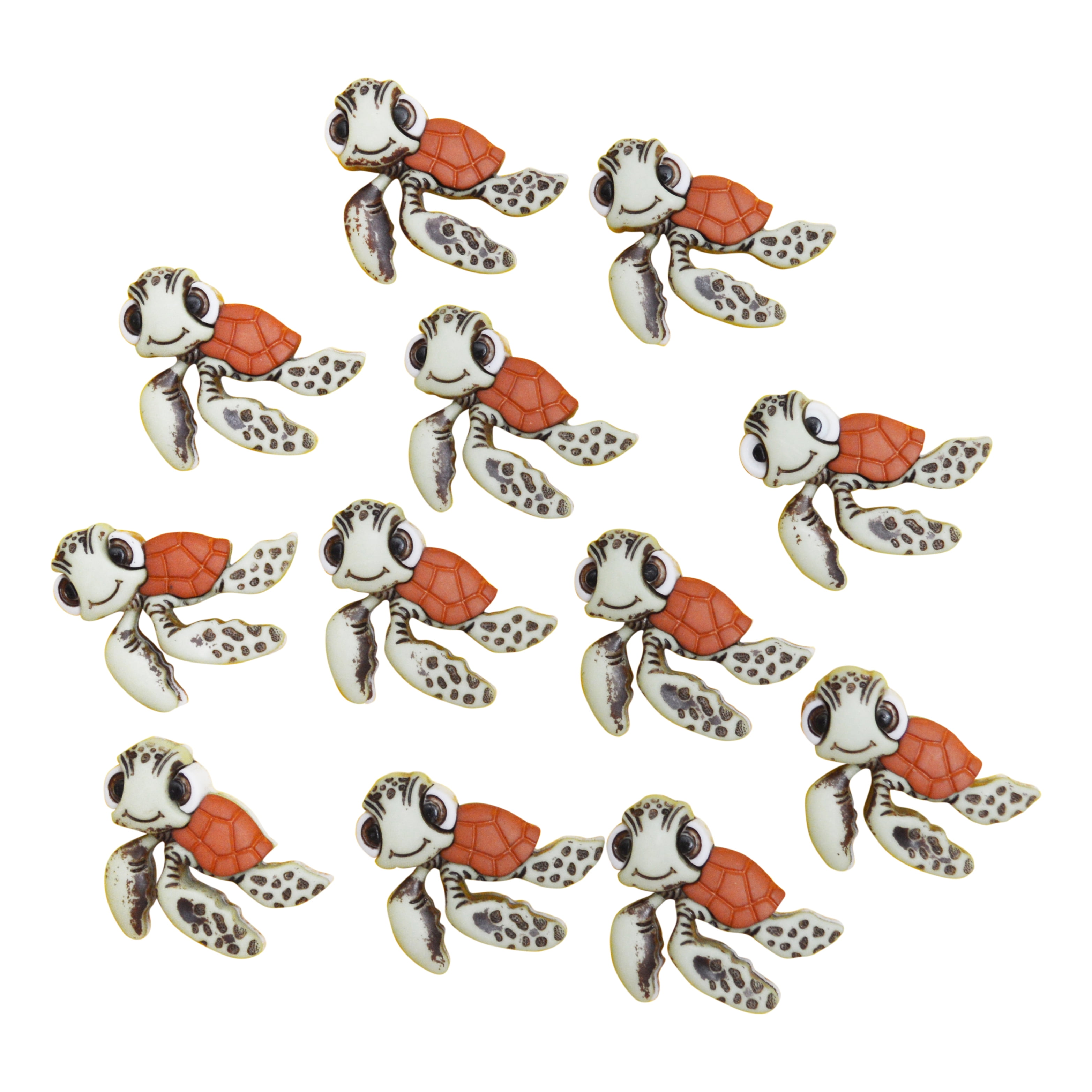 Dress It Up Disney Squirt Buttons – 12 Pieces, Plastic Craft & Sewing Embellishments