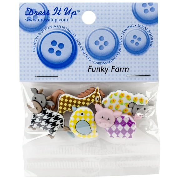 Dress It Up Embellishments-Funky Farm