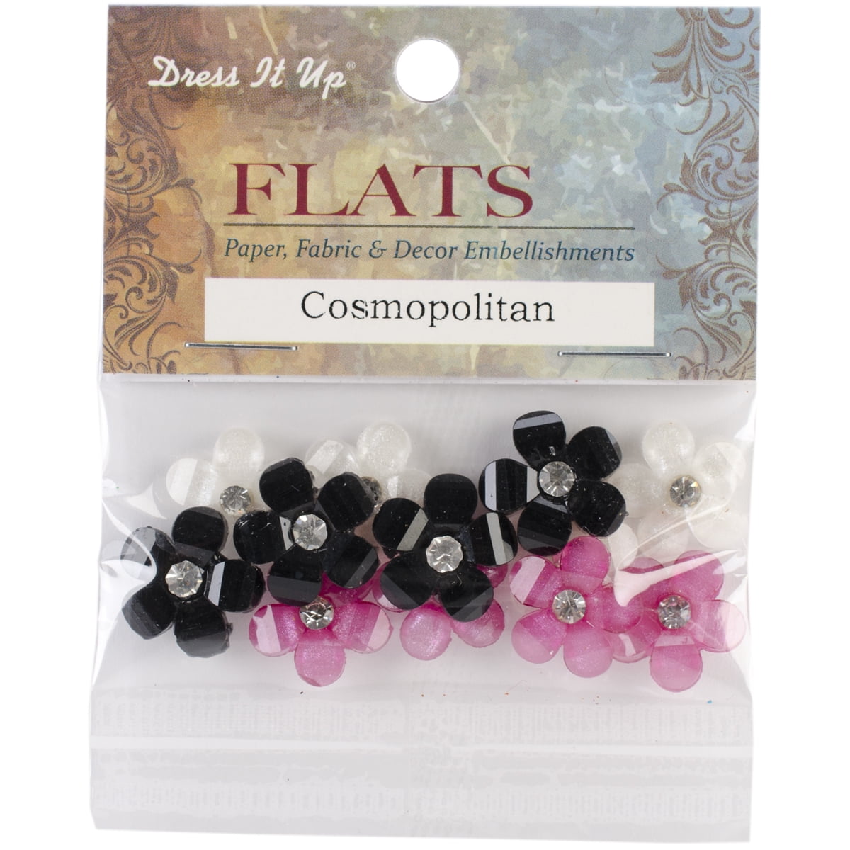Jesse James Dress It Up Embellishments - Kit Di Decorazioni In Acrilico A Forma Di Farfalle Volanti, Multicolore, 3 Pezzi - 2