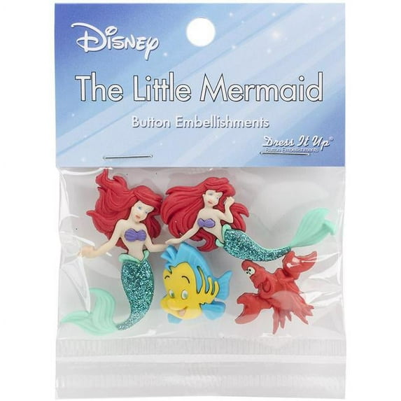 Dress It Up Licensed Embellishments-Disney The Little Mermaid