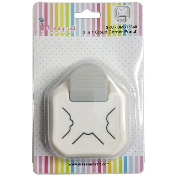 Dress My Craft 3 in 1 Paper Punch-Cloud Corner