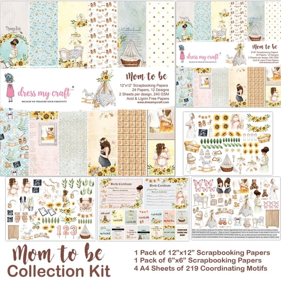 Dress My Craft Collection Kit-Mom To Be
