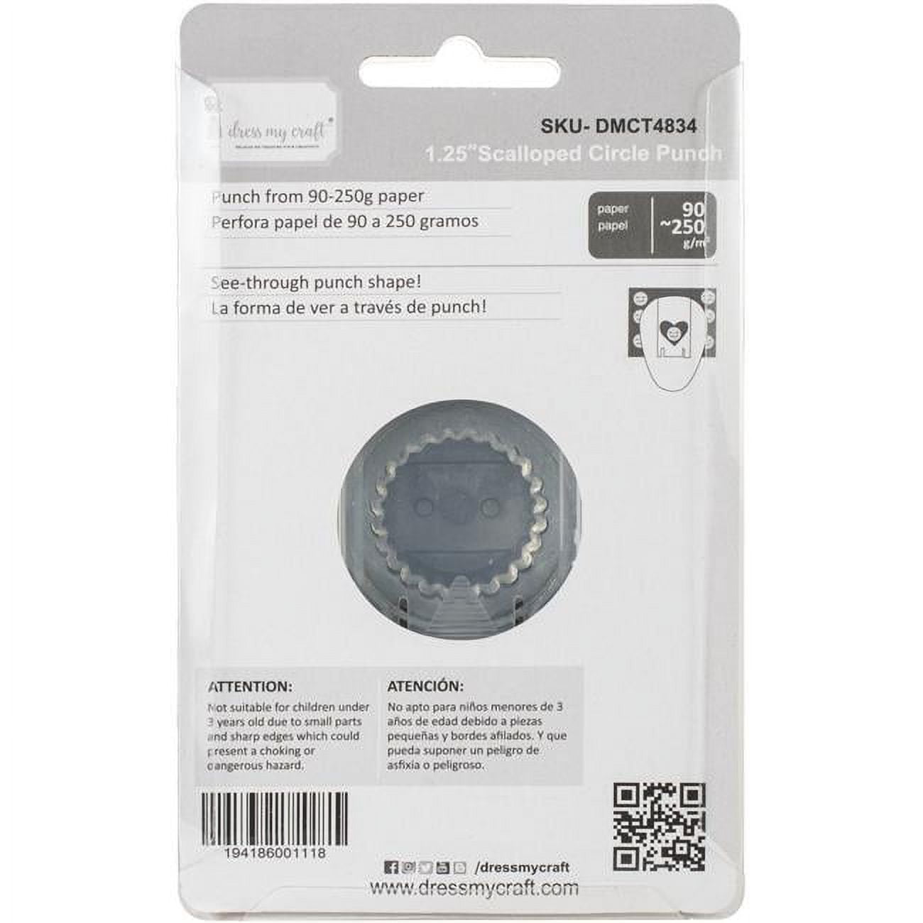 Dress My Craft Designer Punch-Rounded Tag, 1 count - Kroger