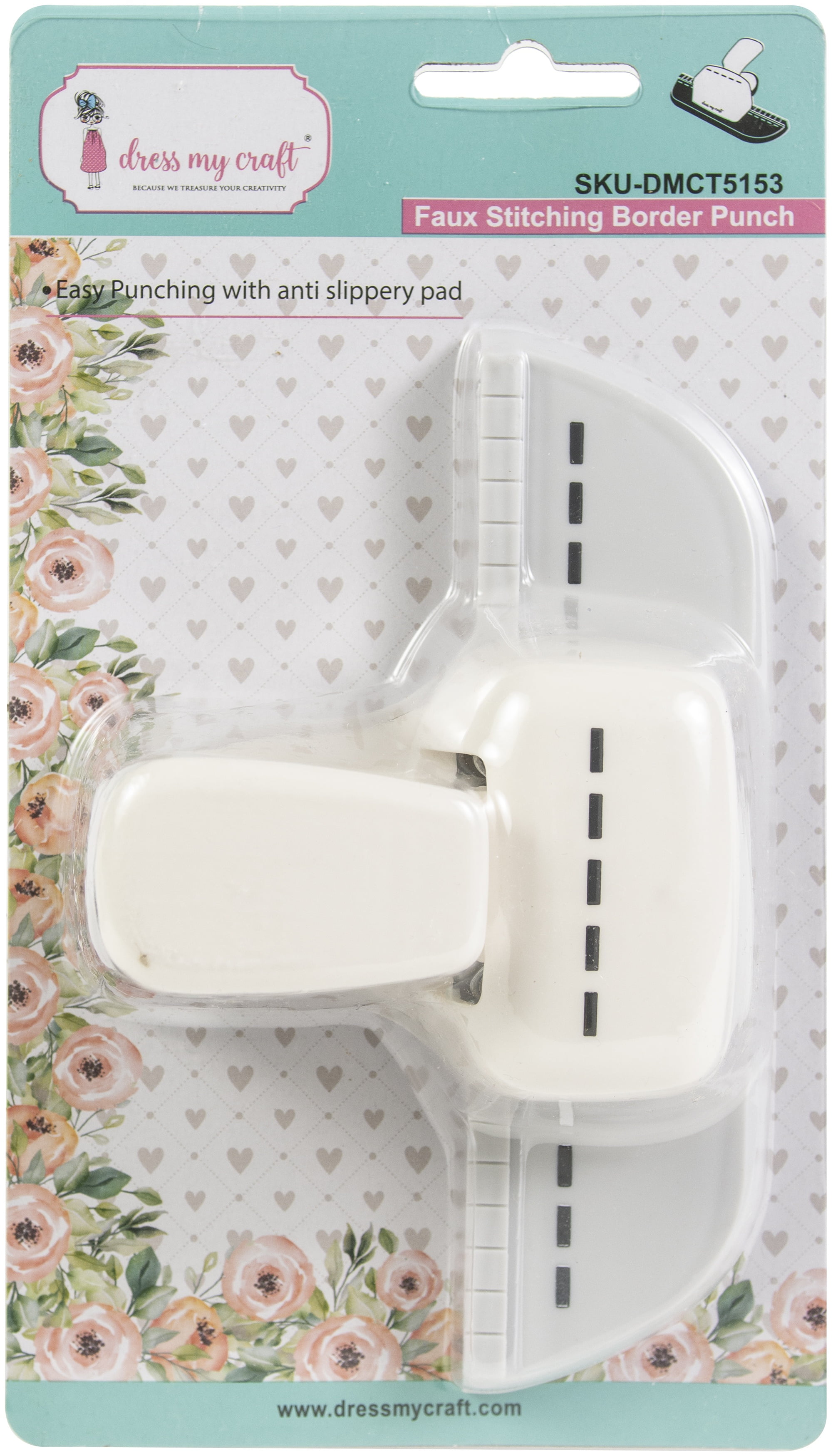 Dress My Craft Paper Punch - Faux-Stitch-Randstanzer Für Kreative Karten & Scrapbooking