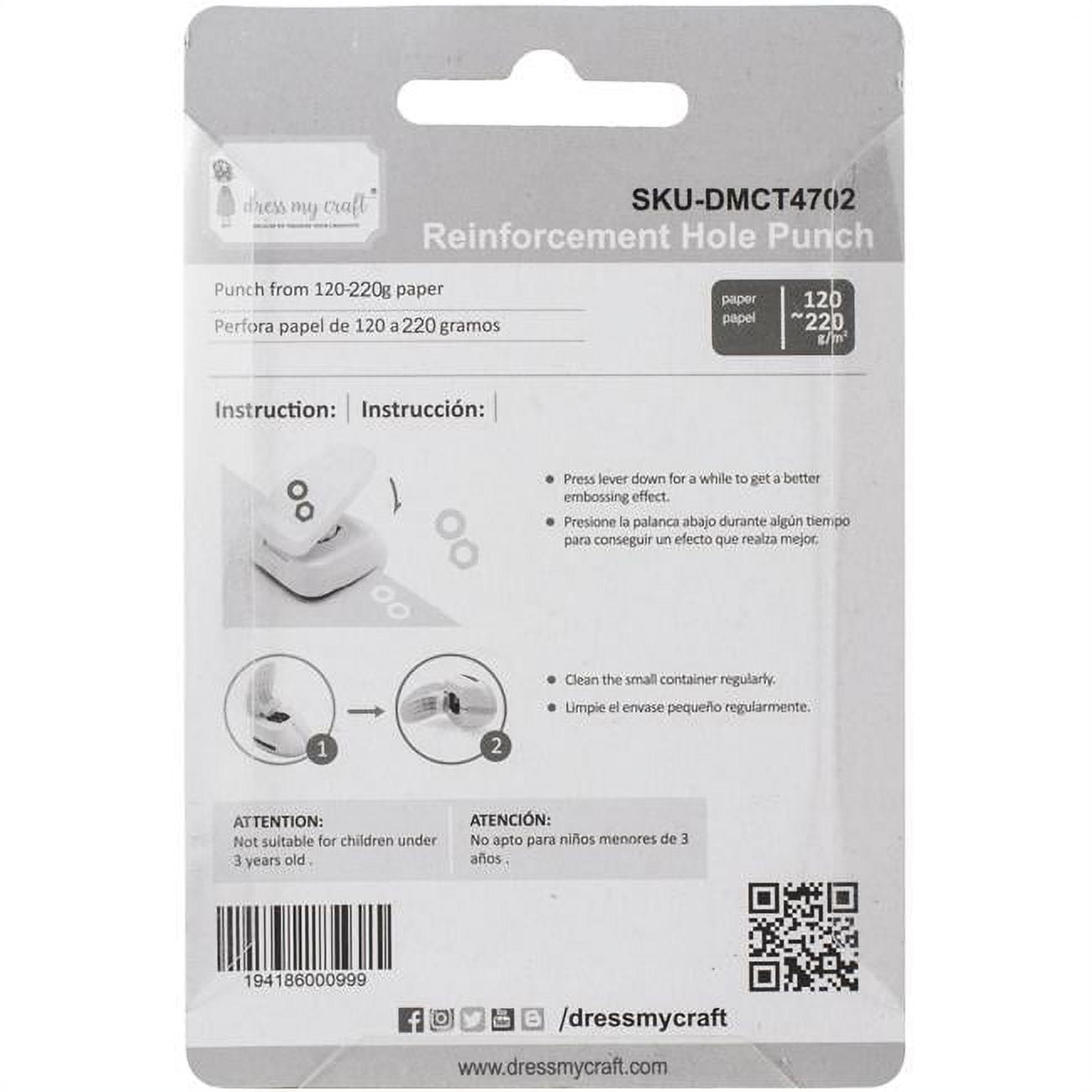 Dress My Craft Paper PunchReinforcement Hole