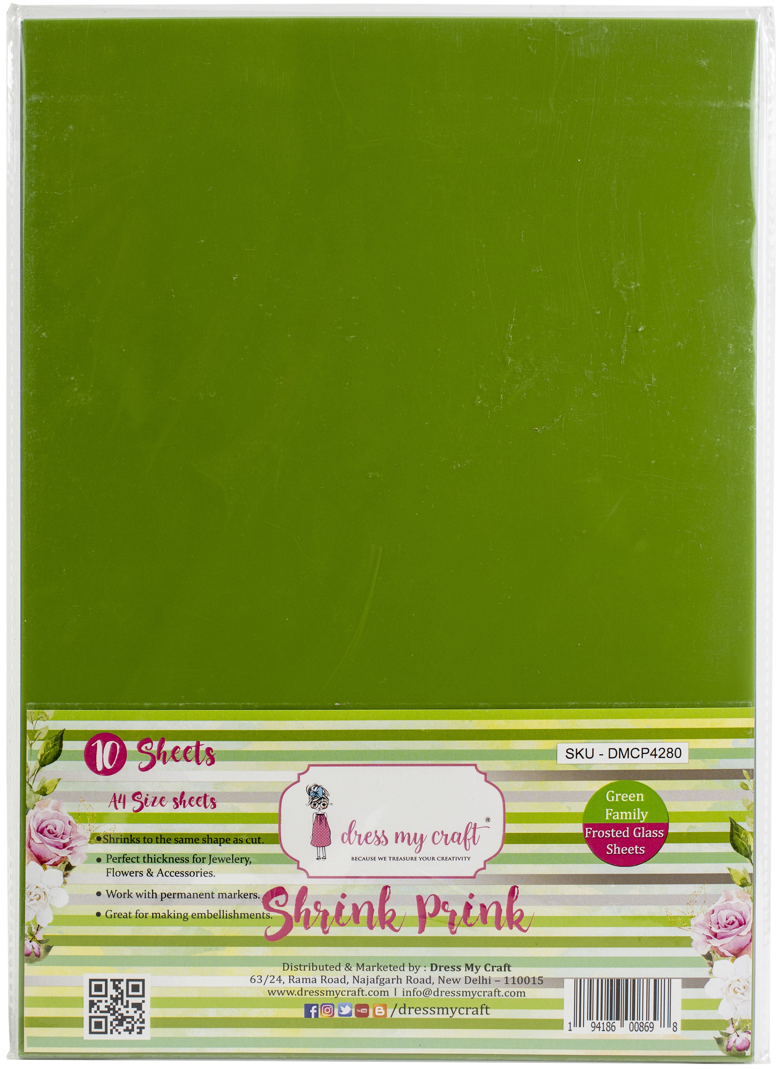 Dress My Craft - 8.5 x 11 - Shrink Prink Frosted Sheets - Value