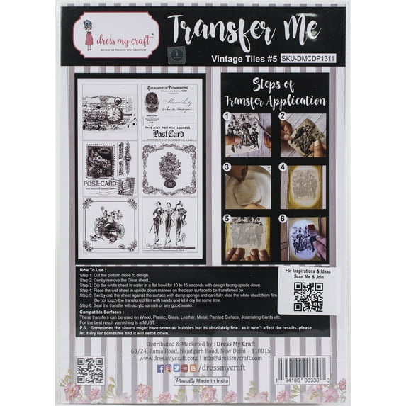 Dress My Craft Vintage Tile #5