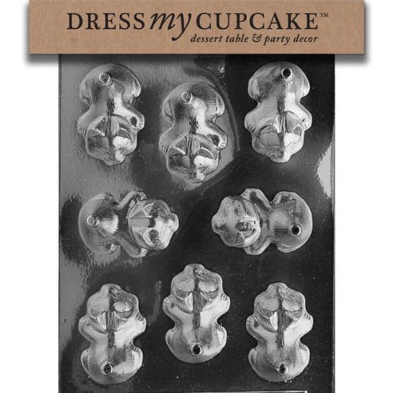 Dress My Cupcake DMCA089 Chocolate Candy Mold, Pour Bundleten