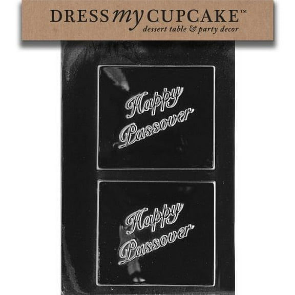 Dress My Cupcake DMCG033SET Chocolate Candy Mold, Happy Passover, Set of 6