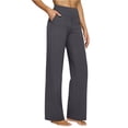 thumbnail image 1 of Dress Pant for Women Stretchy Work Flare Pants Business Casual Office High Waisted Trousers Flare Slacks with Pockets Gray XL, 1 of 4