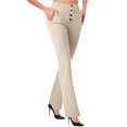 thumbnail image 1 of Dress Pants For Women High Waist Slim Fit Suit Yoga Pants Trousers Dressy Casual Business Work Slacks With Pockets, 1 of 7