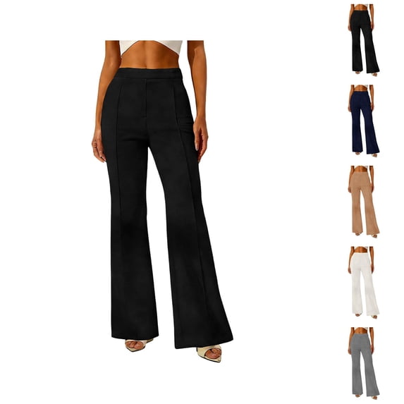 Dress Pants Women 2026 High Waisted Wide Leg Flared Trousers Business Casual Office Work Pants Slacks