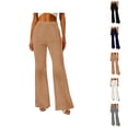 thumbnail image 1 of Dress Pants Women 2026 High Waisted Wide Leg Flared Trousers Business Casual Office Work Pants Slacks, 1 of 8