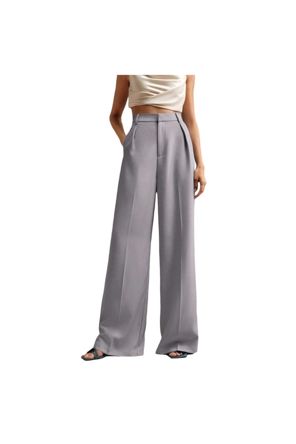 Dress Pants Women Sevevn Womens Wide Leg Pants High Waisted Business Casual Work Trousers Dressy Pants with Pockets