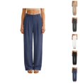 thumbnail image 1 of Dress Pants Women Spring Summer High Waisted Wide Leg Loose Fit Waffle Slacks Business Casual Work Pants with Pockets, 1 of 1