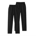 thumbnail image 1 of Dress Pants for Boys with Pockets 2 Pack 3-14 Years Elastic Waisted Trousers Straight Leg Teens Kids Multipack Solid School Uniform Pant, 1 of 4