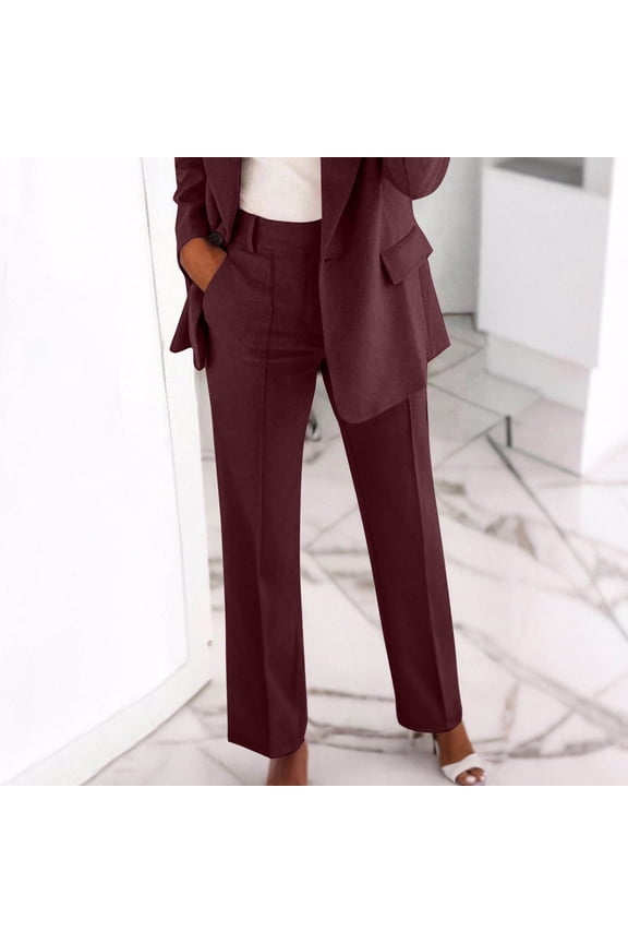 Dress Pants for Juniors Formal Casual Varsity Pants Slim Fit Zipper Pocket Scrub Work Trouser for School S-5XL