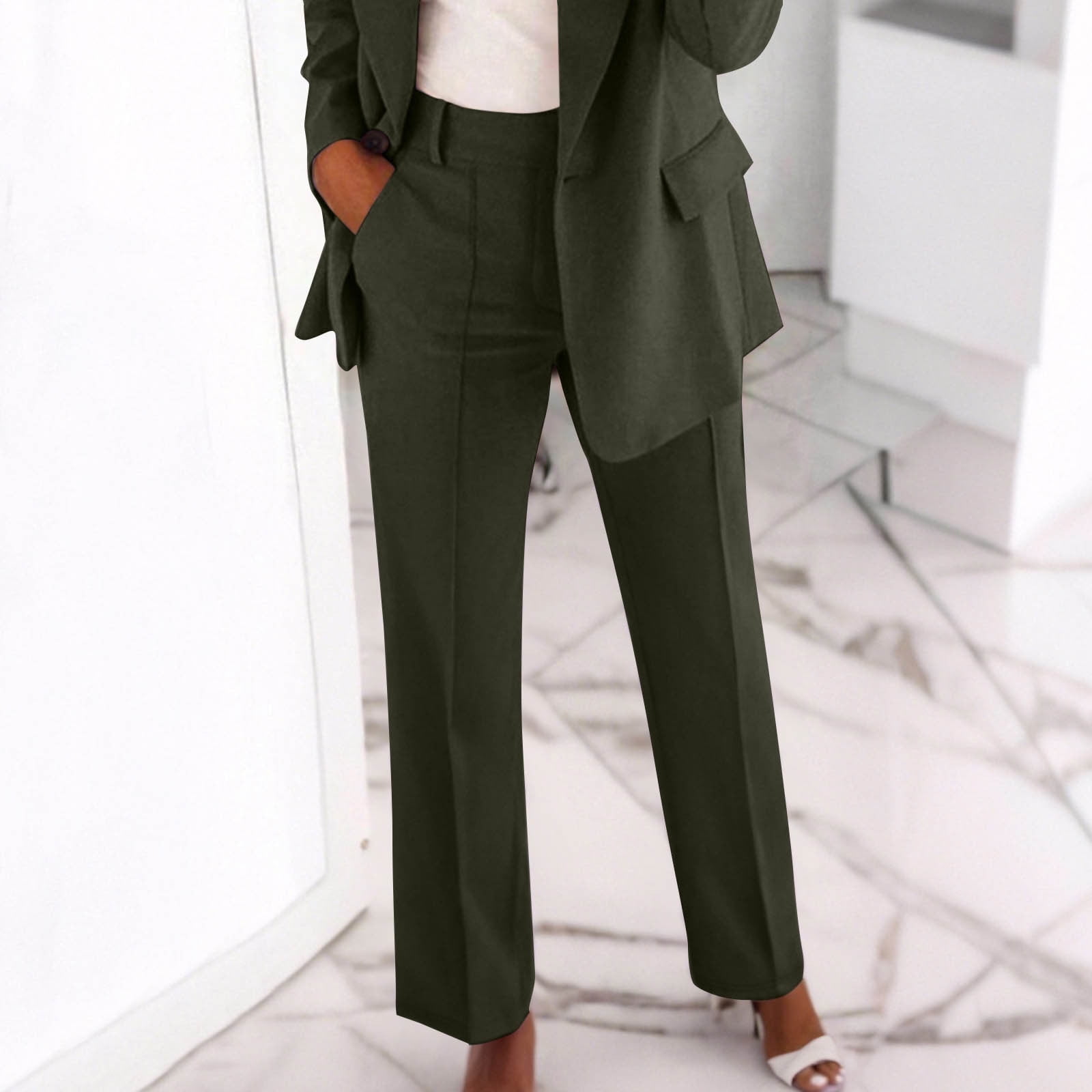 casual dress pants for juniors Dress Pants for Juniors Formal Casual Varsity Pants Slim Fit Zipper Pocket  Scrub Work Trouser for School S-5XL