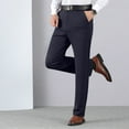 thumbnail image 1 of Dress Pants for Men Big and Tall Pocket Zipper Suit Pants Straight Business Solid Color Trousers, 1 of 9