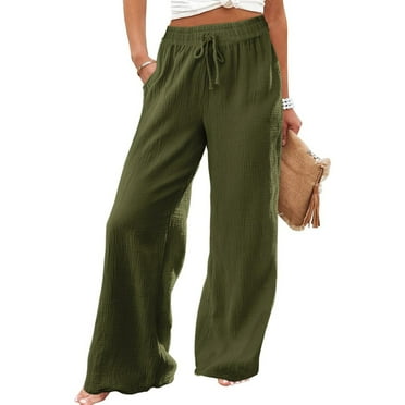 Dress Pants for Women Clearance Breathable Business Work Loose Womens Pants Lightweight Wide Leg with Pockets Loose Pants for Women Prime Sales Day