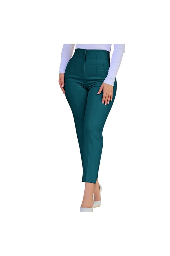 Dress Pants for Women Skinny Business Casual High Waist Work Office Pants Slim Fit Pencil Pants Solid Slacks