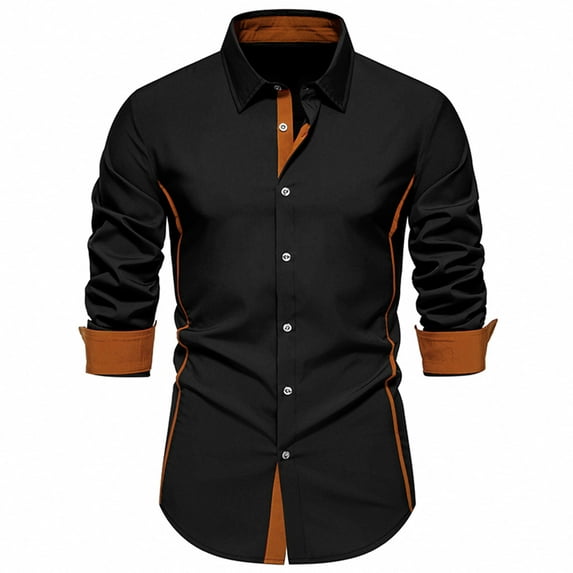 Dress Shirts Hvyesh Men's Dress Shirt Long Sleeve Button Down Shirt Regular-Fit Oxford Formal Shirts Business Work Tee Shirts