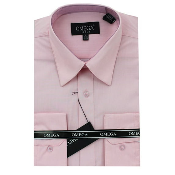 Dress Shirts - Long Sleeve - Pink - S