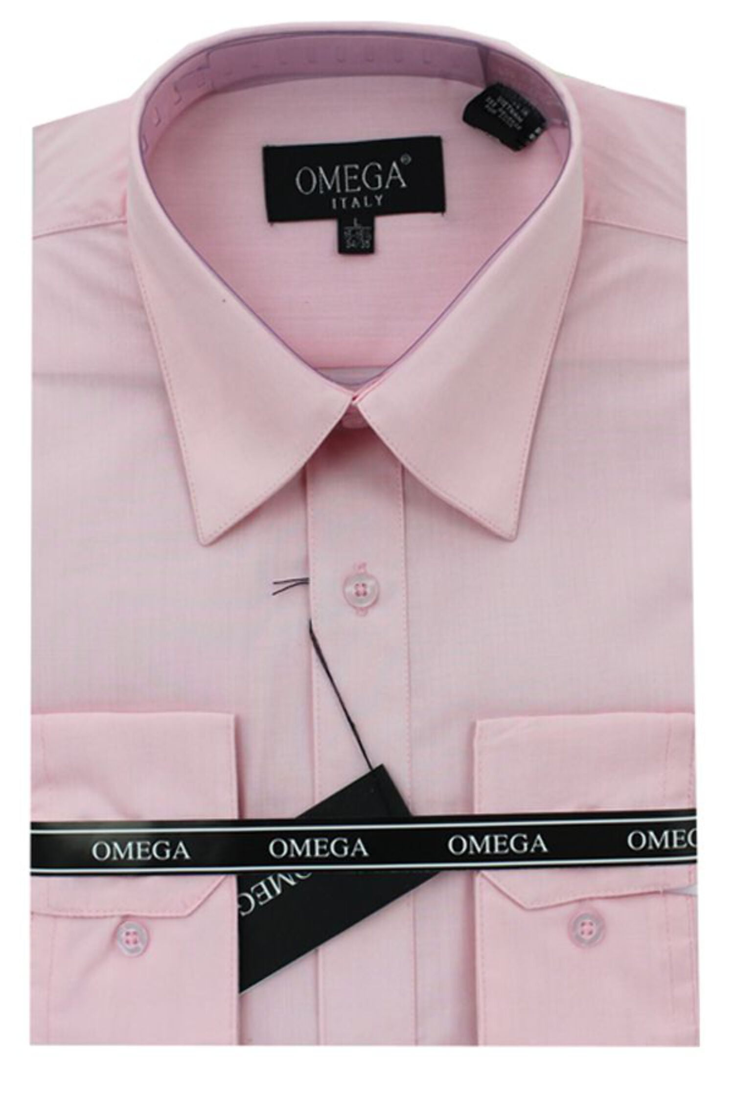 pink dress shirt walmart Sumtumn Mens Dress Shirt Button-Up Long Sleeve Regular Fit Shirt with Paisley Inner Contrast Hot Pink, Men's, Size: 2XL