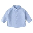 thumbnail image 1 of Dress Shirts for Boy Kids Light Blue Uniform Shirts for Boys Boys Button Down Shirts Uniforms for Boys 3-4 Years, 1 of 7