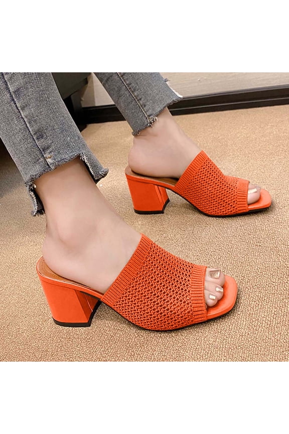 Dress Shoes for Women Mesh Knit Breathable Dress Shoes Block Heel Pumps Office Work Party Wedding Evening formal Daily Wear Casual Outfits