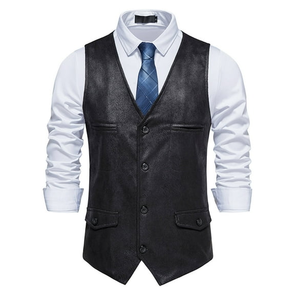 Dress Suit Vests for Men Sueded Sleeveless Business Work Waistcoats Button-Down V Neck Formal Solid Slim Wedding Tuxedos Vest 2025