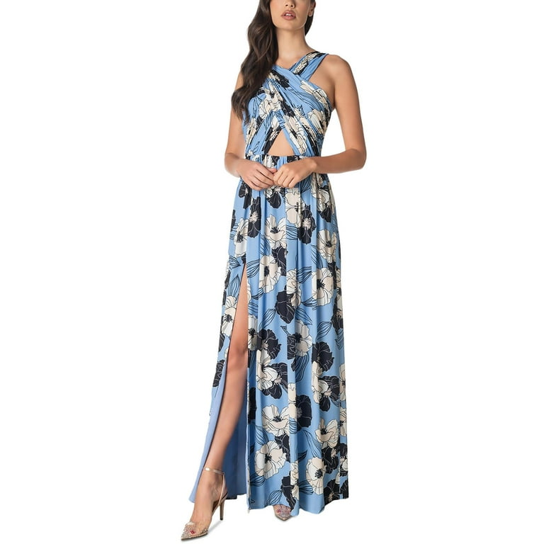 Dress The Population Womens Georgette Floral Evening Dress Walmart